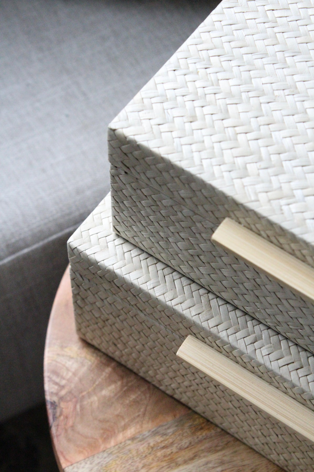 Caja Herringbone Natural