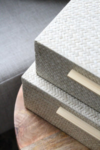 Caja Herringbone Natural
