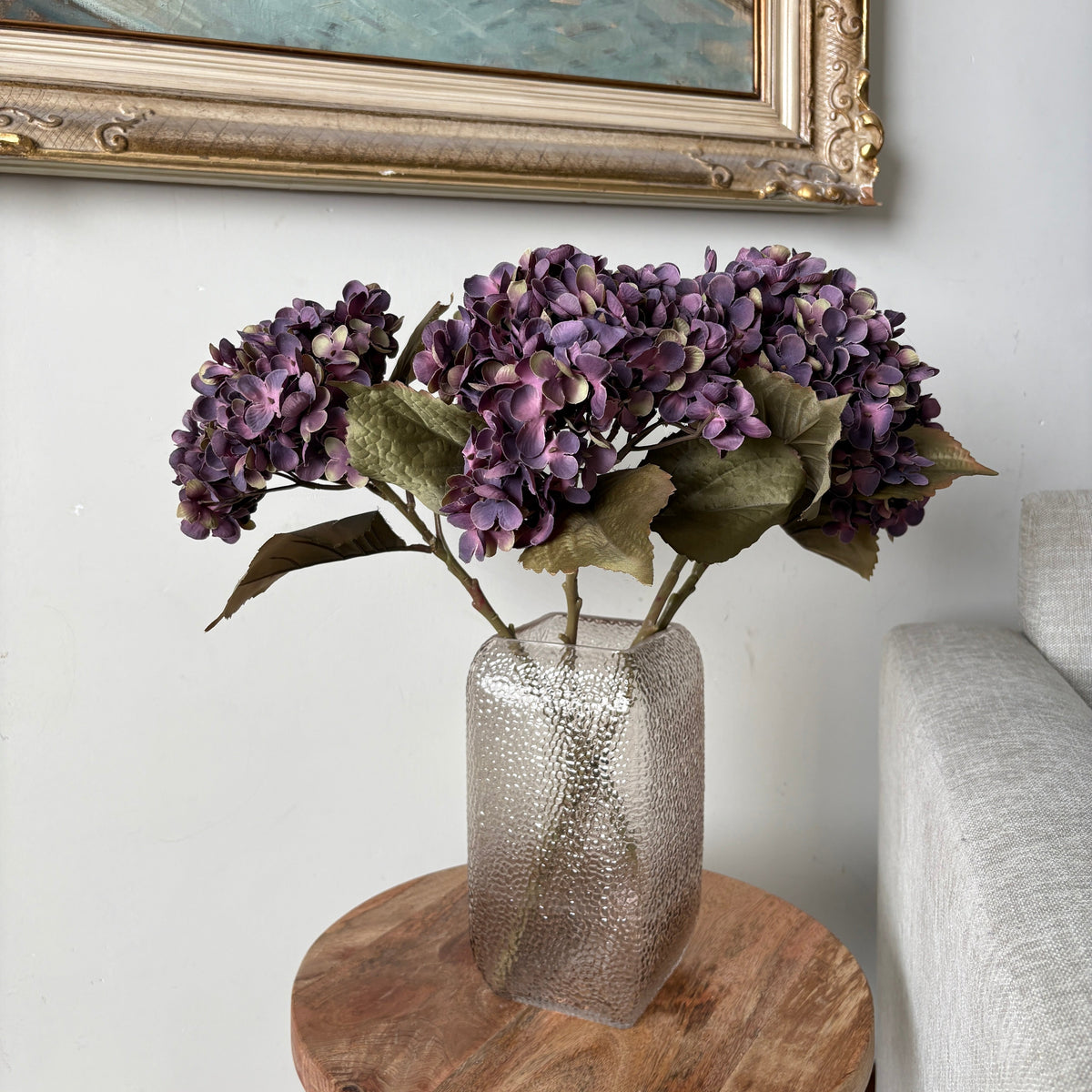 Hortensia morado oscuro