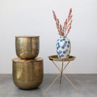 Mesa de metal con storage SET de 2